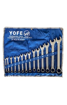 Yofe 14 Parça Kombine Anahtar Seti 8-32mm Yofe 14 Parça Kombine Anahtar Seti 8-32mm