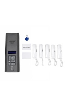 Kart Okumalı Dijital Panel Ve Telefonlu Konuşma Apartman Sistemleri 5 Daire Paket Kart Okumalı Dijital Panel Ve Telefonlu Konuşma Apartman Sistemleri 5 Daire Paket
