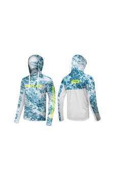 Ryuji Uv Performance Hoodie Shirt+neck Ice Blue Boyunluklu T-shirt L Çok Renkli