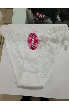 Bugy Dantel Detay Kadın Slip Külot V61 Beyaz Bugy Dantel Detay Kadın Slip Külot V61 Beyaz