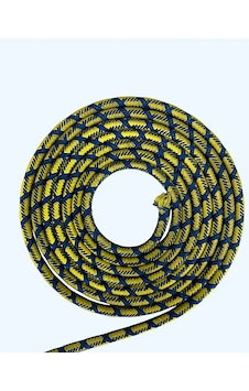 Mavi - Sarı 8 Mm Kablolu Halat 5 Metre