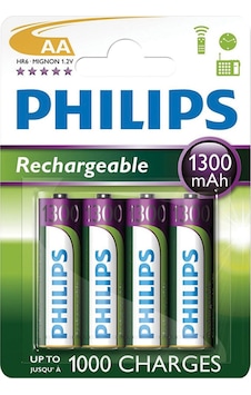 Philips R6B4A130/10 1300 mAh AA Ni-MH Şarj Edilebilir Kalem Pil 4'lü