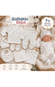 Babymed Yıldız Desenli Erkek 7 Li Hastane Çıkışı -ba167306 - Beyaz Babymed Yıldız Desenli Erkek 7 Li Hastane Çıkışı -ba167306 - Beyaz