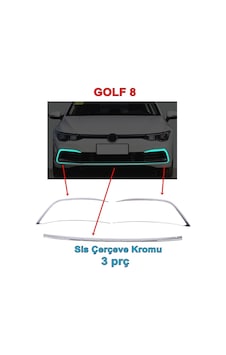 Golf 8 Ön Tampon Sis Çerçeve Nikelajı 2020 Sonrası 3 Prç P. Çelik N11.2212 Golf 8 Ön Tampon Sis Çerçeve Nikelajı 2020 Sonrası 3 Prç P. Çelik N11.2212