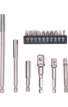 Real Özs 16'lı Matkap Ucu Seti Adaptörlü Uzatmalı Full Set Real Özs 16'lı Matkap Ucu Seti Adaptörlü Uzatmalı Full Set