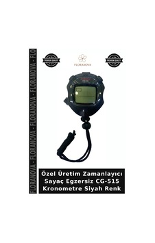 Özel Üretim Zamanlayıcı Sayaç Egzersiz Cg-515 Kronometre Siyah Renk