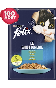 Purina Felix Ton Balıklı Pouch Yetişkin Kedi Maması 100 x 85 G Purina Felix Ton Balıklı Pouch Yetişkin Kedi Maması 100 x 85 G