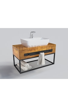 Ntconcept Masif Ağaç Lavabo Dolabı (Hilton) (419333999) Ntconcept Masif Ağaç Lavabo Dolabı (Hilton) (419333999)