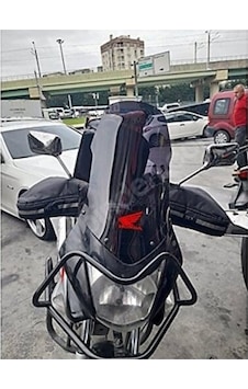 Honda Cbf 150 Ön Sıperlık Camı On Cam Uzun Tur Cami Koyu Siyah