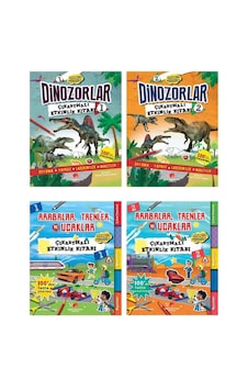 Dinozorlar Arabalar Trenler Ve Uçaklar Çıkartmalı Etkinlik Seti Dinozorlar Arabalar Trenler Ve Uçaklar Çıkartmalı Etkinlik Seti