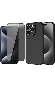 Vendas Apple Uyumlu iPhone 15 Pro Kılıf Zore Mara Lansman Kapak + Hayalet Ekran Koruyucu Siyah Vendas Apple Uyumlu iPhone 15 Pro Kılıf Zore Mara Lansman Kapak + Hayalet Ekran Koruyucu Siyah