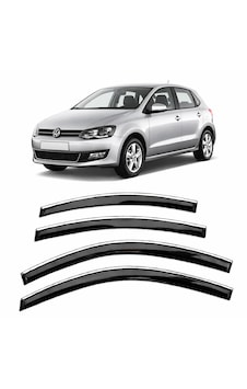 Volkswagen Polo 2010-2017 Slim Krom Cam Rüzgarlığı 4 Parça Volkswagen Polo 2010-2017 Slim Krom Cam Rüzgarlığı 4 Parça