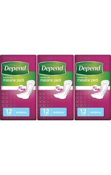 Depend Kadın Mesane Pedi Normal 3 x 12'Li Depend Kadın Mesane Pedi Normal 3 x 12'Li