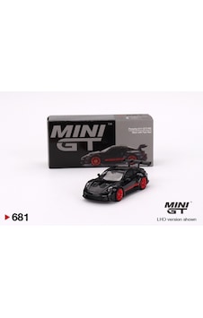 Mini GT 1/64 Porsche 911 (992) GT3 RS Black with Pyro Red 681