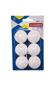 Maber Pinpon Topu 6'lı-beyaz 240- 12 Adet Maber Pinpon Topu 6'lı-beyaz 240- 12 Adet