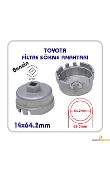 Toyota Benzinli - Yağ Filtre Sökme Anahtarı Toyota Benzinli - Yağ Filtre Sökme Anahtarı