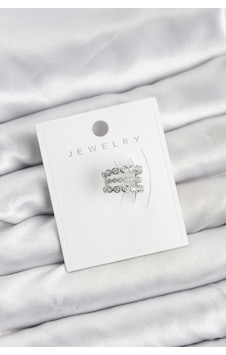 Gümüş Renk Zirkon Taşlı Pirinç Kıkırdak Earcuff Küpe Altın 96680006 Gümüş Renk Zirkon Taşlı Pirinç Kıkırdak Earcuff Küpe Altın 96680006