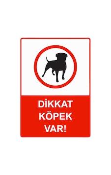 Dikkat Köpek Var İsg Uyarı Levhası Pvc A3 30x42 Cm Dikkat Köpek Var İsg Uyarı Levhası Pvc A3 30x42 Cm