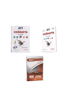 2027 Limit Ayt Coğrafya El Kitabı + Soru + Anla Kazan Paragraf Deneme 3'lü Set 2027 Limit Ayt Coğrafya El Kitabı + Soru + Anla Kazan Paragraf Deneme 3'lü Set