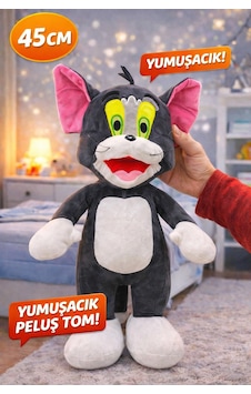 Peluş Tom 45 Cm Yumuşacık Sevimli Karakter Oyuncak Gri Peluş Tom 45 Cm Yumuşacık Sevimli Karakter Oyuncak Gri
