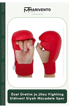 Özel Üretim Ju Jitsu Fighting Eldiveni Siyah Mücadele Spor Çok Renkli