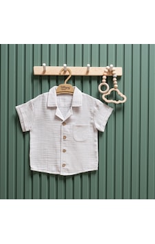 Tiffany Baby & Kids Tiffany Baby Müslin Theme Kısa Kollu Gömlek 26093 Gri Tiffany Baby & Kids Tiffany Baby Müslin Theme Kısa Kollu Gömlek 26093 Gri