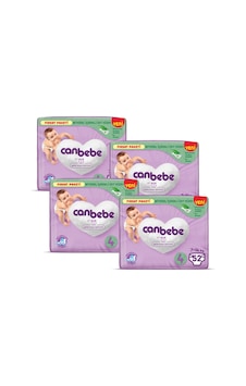 Canbebe Bebek Bezi Fırsat Paketi 4 Beden Maxi (7-14 Kg) 52 li x 4 Adet 4'lü