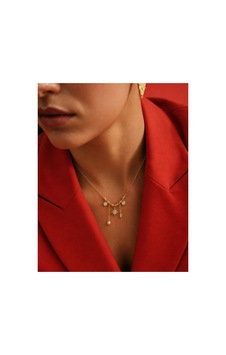 Pearl Collection Serena Yıldız Figürlü İnci Ve Taş Detaylı Sallantılı Gold Çelik Kadın Kolye Altın Altın Pearl Collection Serena Yıldız Figürlü İnci Ve Taş Detaylı Sallantılı Gold Çelik Kadın Kolye Altın Altın