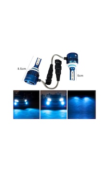 Autogp 9006 Led Xenon Far Aydınlatma Seti Şimşek Etkili Deli Mavi Glv 30.000k