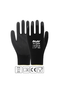 Beybi Poliüretan Kaplı Pu Touch Eldiven Siyah 9/L Beybi Poliüretan Kaplı Pu Touch Eldiven Siyah 9/L