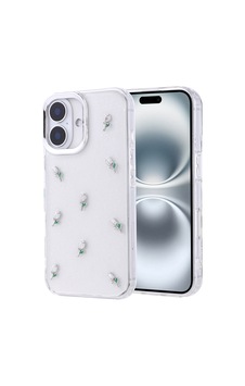 Apple Uyumlu iPhone 16 Plus Kılıf Airbag Tasarımlı Simli Şeffaf Zore Kutup Kapak Lale Apple Uyumlu iPhone 16 Plus Kılıf Airbag Tasarımlı Simli Şeffaf Zore Kutup Kapak Lale