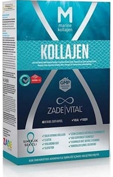 Zade Vital Marine Collagen + Hyaluronic Acid 40 Kapsül Zade Vital Marine Collagen + Hyaluronic Acid 40 Kapsül
