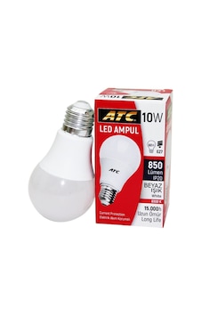 Atc Lw-10w 60w E27 Led Beyaz Ampul - 10'li Paket Diğer Atc Lw-10w 60w E27 Led Beyaz Ampul - 10'li Paket Diğer