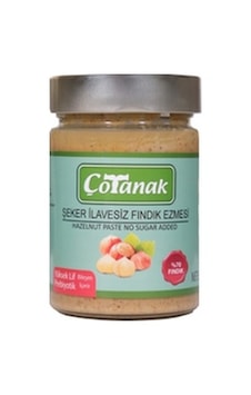 Çotanak Şeker İlavesiz Fındık Ezmesi 300 G Çotanak Şeker İlavesiz Fındık Ezmesi 300 G