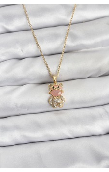 316l Çelik Zincir Gold Renk Teddy Bear Model Zirkon Taşlı Kadın Kolye Beyaz 316l Çelik Zincir Gold Renk Teddy Bear Model Zirkon Taşlı Kadın Kolye Beyaz