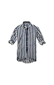 Alaska The Last Frontier Slim Fit %100 Pamuk Kumaş Hakim Yaka Uzun Kol Gömlek--lacivertçizgi- Çok Renkli Alaska The Last Frontier Slim Fit %100 Pamuk Kumaş Hakim Yaka Uzun Kol Gömlek--lacivertçizgi- Çok Renkli