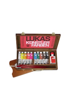Lukas Berlin Suyla Karışabilen Yağlı Boya Seti Ahşap Kutulu