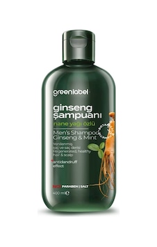 Greenlabel Ginseng & Nane Yağı Şampuanı 400 ML Greenlabel Ginseng & Nane Yağı Şampuanı 400 ML