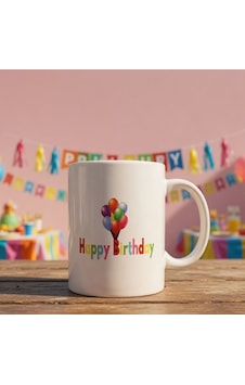 Özel Üretim Kutlama Gereci Kahve Sever Çay Sunumu Happy Birthday Kupa Bardak Çok Renkli Özel Üretim Kutlama Gereci Kahve Sever Çay Sunumu Happy Birthday Kupa Bardak Çok Renkli