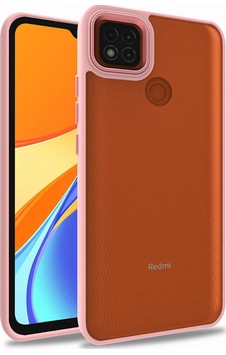 Xiaomi Redmi 9c Kılıf Zore Flora Kapak Rose Gold