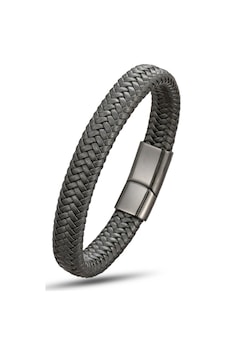Brezza Lusso Jewelry Hakiki Deri Mısır Örgüsü Çelik Erkek Bileklik Brezza Lusso Jewelry Hakiki Deri Mısır Örgüsü Çelik Erkek Bileklik