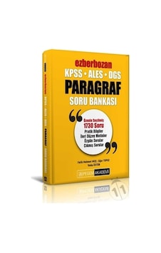 Pegem Kpss / Ales / Dgs Paragraf Soru Bankası Pegem Kpss / Ales / Dgs Paragraf Soru Bankası