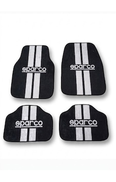 Oto Paspas Dekoratif Halı Dot Taban Sparco Temalı Oto Paspas Dekoratif Halı Dot Taban Sparco Temalı