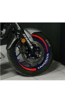 Yamaha Mt 25 Uyumlu Neon Kırmızı Jant Dışı Şerit Sticker Etiket Modeli