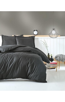 Cotton Box Stripe Saten Çift Kişilik Nevresim Takımı - Antrasit (405636433) Antrasit Cotton Box Stripe Saten Çift Kişilik Nevresim Takımı - Antrasit (405636433) Antrasit