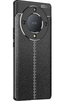 Honor X9b Silikon Kılıf Deri Desenli Kamera Korumalı Darbe Emici Kapak Siyah Honor X9b Silikon Kılıf Deri Desenli Kamera Korumalı Darbe Emici Kapak Siyah