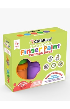 Childgen Süper Yıkanabilir 6'lı Parmak Boya Seti 6 x 50 G