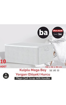 10 Adet Kulplu Mega Boy Döşek Hurcu Düzenleyici Tutma Kulplu Organizer Saklama Hurç No9- Ba040- 10 Adet Gri 10 Adet Kulplu Mega Boy Döşek Hurcu Düzenleyici Tutma Kulplu Organizer Saklama Hurç No9- Ba040- 10 Adet Gri