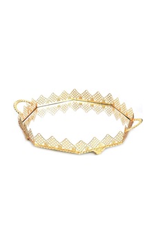 Aynalı Tepsi Dekoratif Sunum Tepsisi Yuvarlak Petek Metal Gold 30 Cm Aynalı Tepsi Dekoratif Sunum Tepsisi Yuvarlak Petek Metal Gold 30 Cm