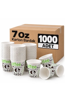 7 Oz Karton Bardak 1000 Adet Tek Kullanımlık Kağıt Bardak Kahve Çay Sıcak Soğuk İçecek Bardağı 7 Oz Karton Bardak 1000 Adet Tek Kullanımlık Kağıt Bardak Kahve Çay Sıcak Soğuk İçecek Bardağı